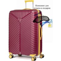 Чемодан-спиннер L'Case Seoul-L 115 л (бордовый)