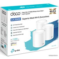 Wi-Fi система TP-Link Deco X60 V3 (3 шт.)