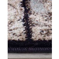 Ковер для жилой комнаты Merinos Valencia Deluxe d328-OVAL-BROWN (2x3)