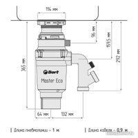 Измельчитель пищевых отходов Bort Master Eco