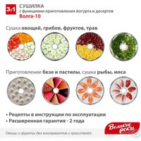 Сушилка для овощей и фруктов Великие Реки Волга-10