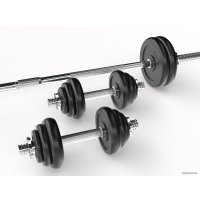 Набор гантелей с грифом для штанги Unixfit DBKITU50 50 кг