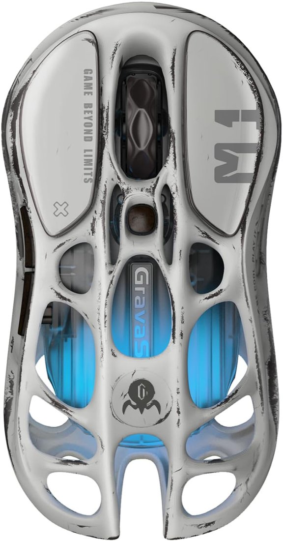 

Игровая мышь Gravastar M1 Pro Battle Worn Edition Silver Mist