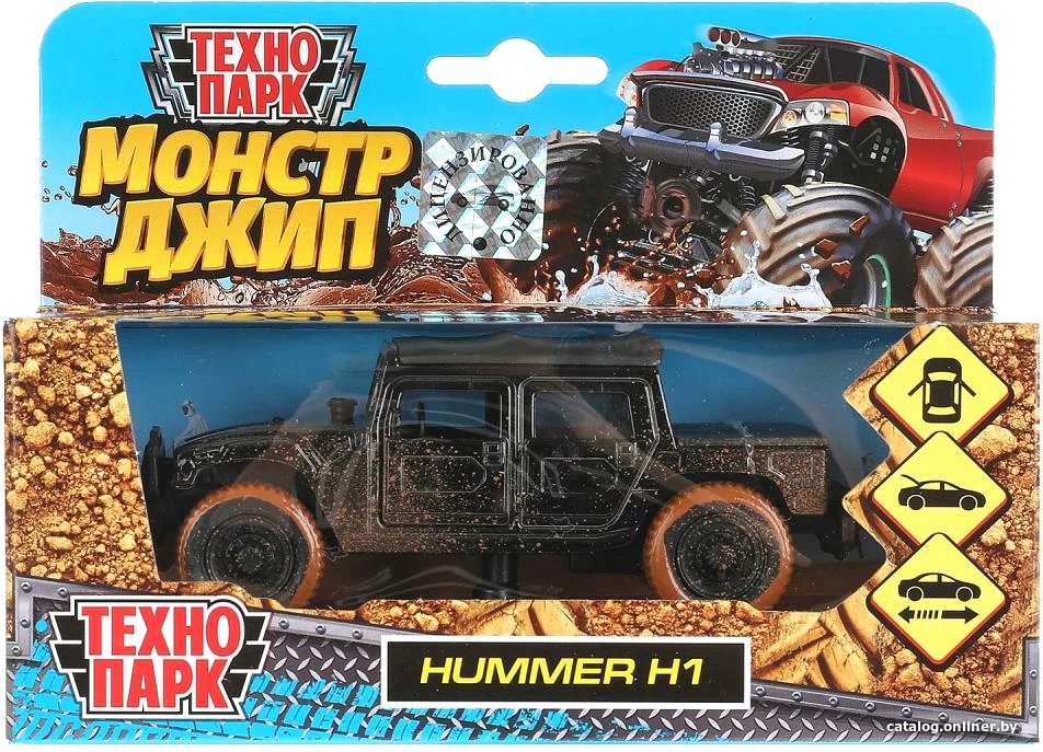 Пикап Технопарк Hummer H1 Пикап SB-18-09-H1-MUD-WB