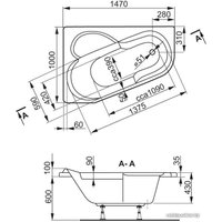 Ванна VagnerPlast Selena 147
