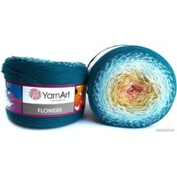 Пряжа для вязания Yarnart Flowers 270 250 г 1000 м (синий; голубой; желтый; розовый)