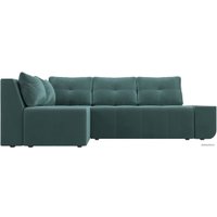 Угловой диван Mebelico Амадэус 109682 (левый, велюр, бирюза)