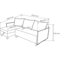 Угловой диван Mio Tesoro Туули (Turquoise)
