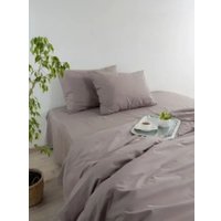 Евро комплект постельного белья Блакiт Евро 70х70 41261/0 16-0906 (капучино, однотонный)