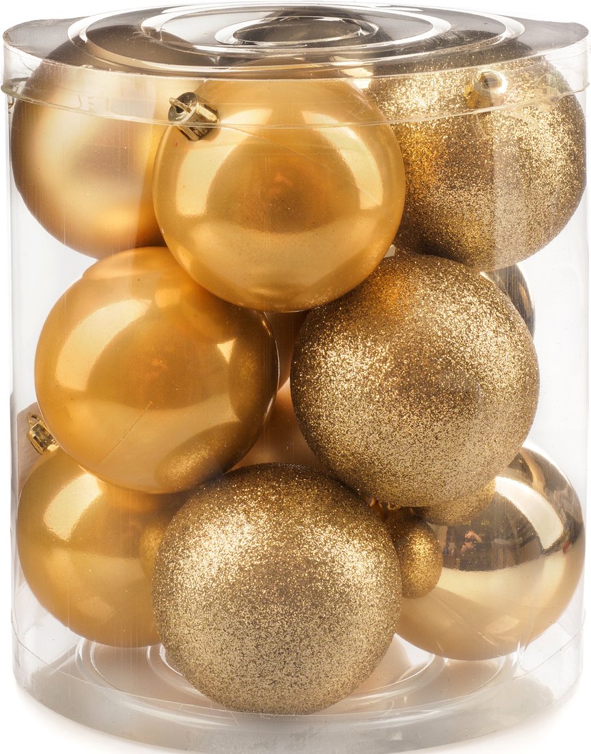 

Елочная игрушка Ausini VT25-04005-1 (золото, 12 шт)