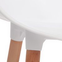 Стул с подлокотниками TetChair QXX mod. C1058 (белый/натуральный)