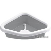 Туалет-лоток Stefanplast Sprint Corner 96618 (серый)