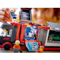 Конструктор LEGO City 60445 Грузовик F1 с болидами RB20 и AMR24 F1