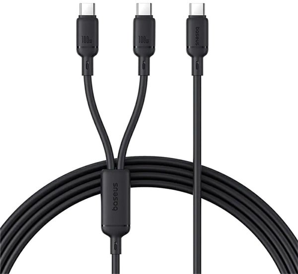 

Кабель Baseus New Pudding Series Fast Charging Cable USB Type-C - USB Type-C 100W (1.5 м, черный)