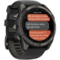 Умные часы Garmin Fenix 8 Pro 51 мм (серый, черный силиконовый ремешок)