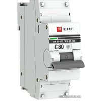 Выключатель автоматический EKF PROxima ВА 47-100 1P 80A (C) 10kA mcb47100-1-80C-pro