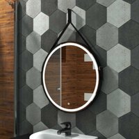  Континент Зеркало Millenium Black Led D 65 (натуральная кожа, черный)