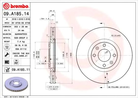 

Brembo 09A18514