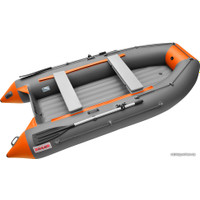 Моторно-гребная лодка Roger Boat Trofey 3100 (без киля, графит/оранжевый)