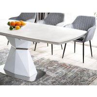 Кухонный стол Signal Cortez 160/210x90 (белый матовый)