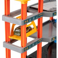 Детские автотреки, трассы Labalu 3-уровневый с дорогой и автомобилями P9488A-1 (желтый, 2 машинки)