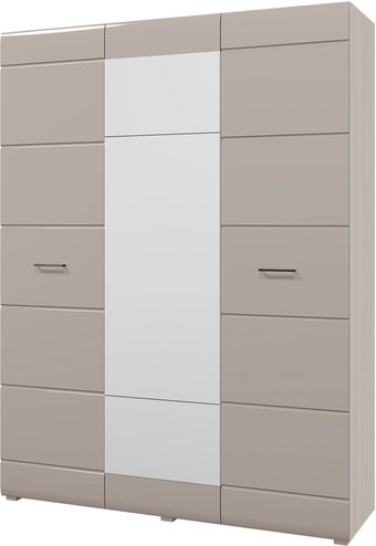 Шкаф распашной Горизонт Ненси 3х ств (ясень/капучино)