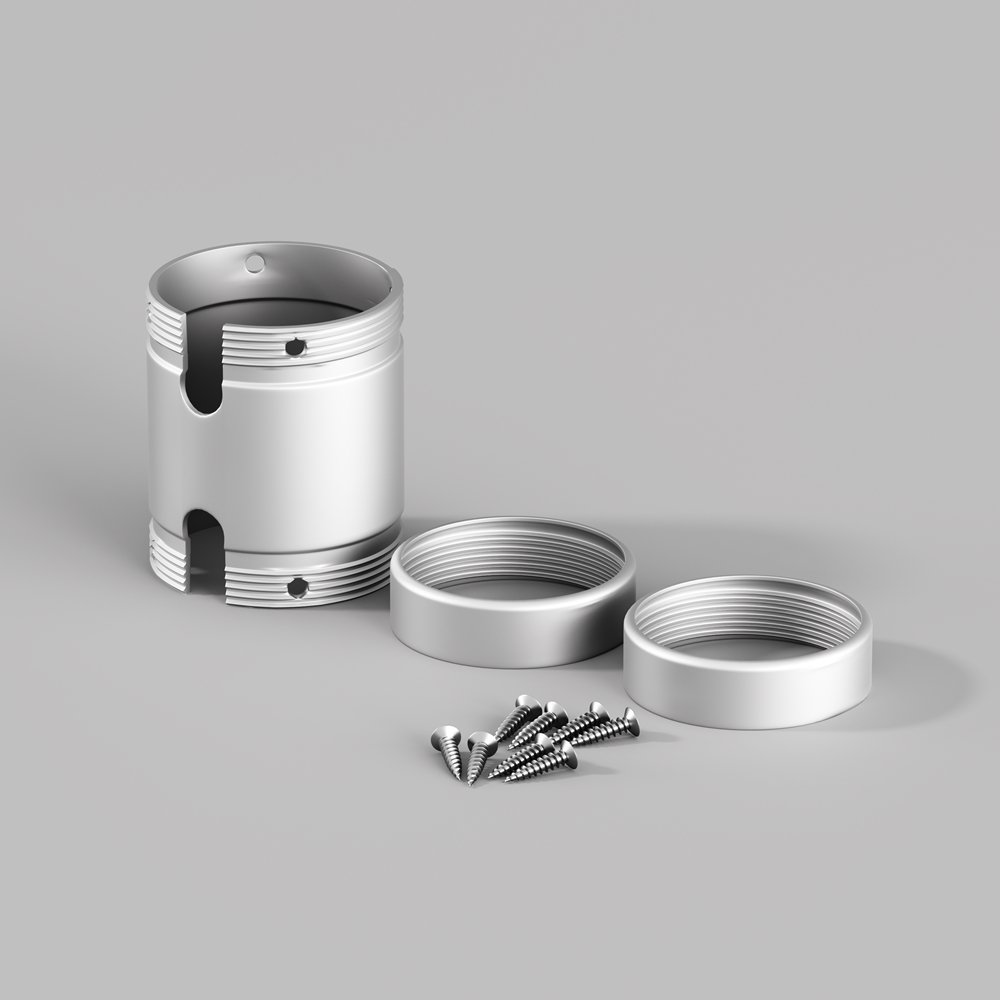 

Коннектор для неона Maytoni Nemo D25 серебро 20322