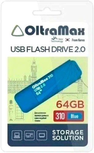 

USB Flash OltraMax 310 64GB (синий)