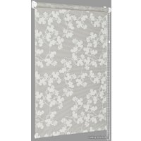 Мини рулонные шторы Delfa СРШ 01МД 2461 34x170 (рисунок лира, белый/серый)