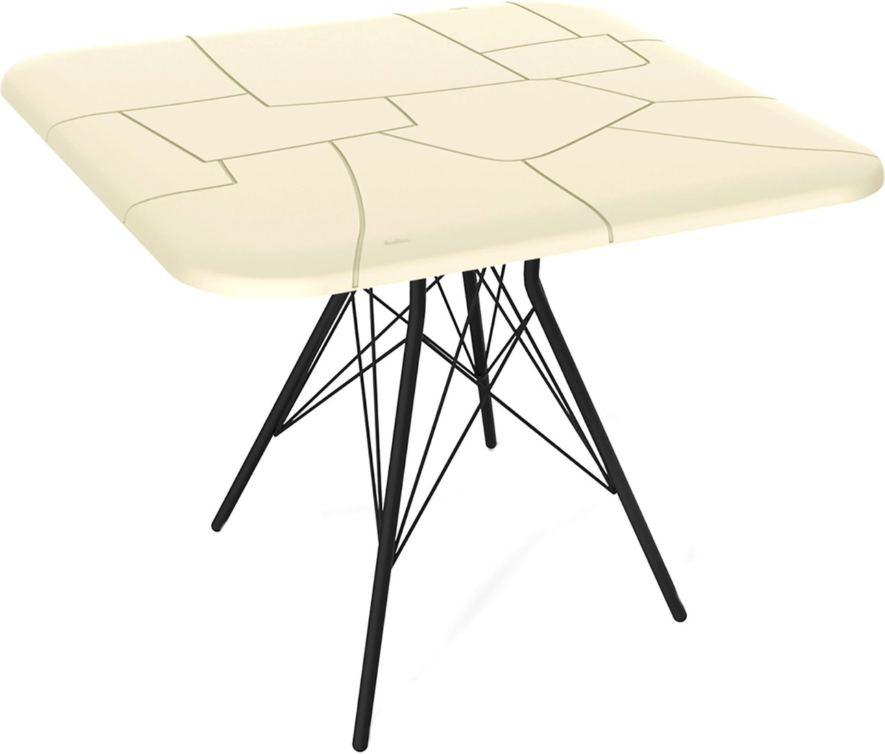 

Кухонный стол Sheffilton SHT-TU2-1/TT30 83/83 (черный муар/бежевый ral1013)