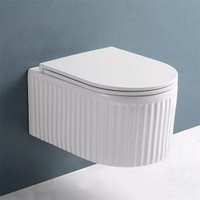 Унитаз подвесной Roxen Royal Matt в комплекте с инсталляцией StounFix Dual Fresh 6 в 1 968290 (кнопка: оружейная сталь)