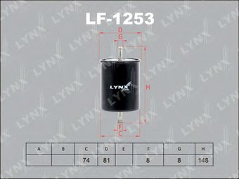 Топливный фильтр LynxAuto LF1253