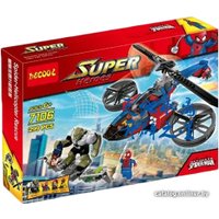 Конструктор Decool 7106 Вертолет человека-паука