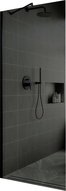 

Душевая стенка MaybahGlass 109x195 MGD-681-6ш (графитовое стекло/черный)
