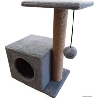 Комплекс Cat House с боковой полкой 0.58 (джут серый)