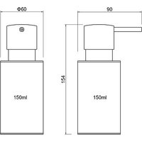 Дозатор для жидкого мыла Aquatek Оберон AQ4229CR