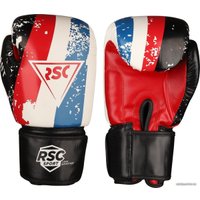 Перчатки для бокса RSC Sport Hit PU SB-01-146 (14 oz, белый/красный/синий)