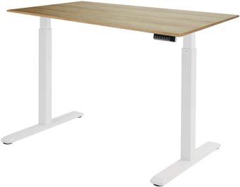 Стол с регулировкой высоты ErgoSmart Electric Desk 1380x800x18 мм (дуб натуральный/белый)