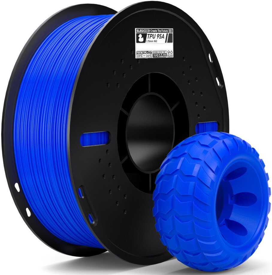 Филамент Elegoo TPU (1.75 мм, 1 кг, синий)