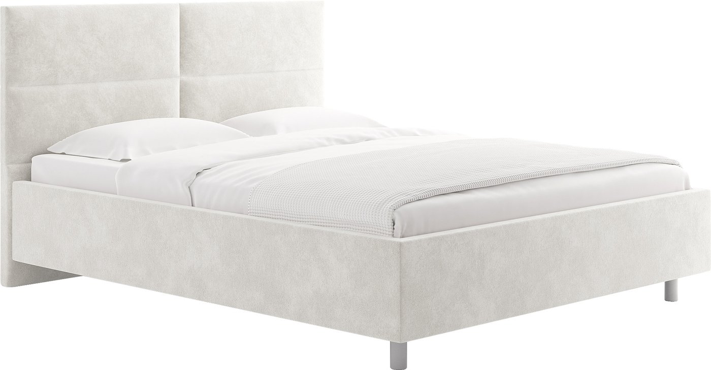 Кровать Сонум Omega 160x200 (микровелюр белый)