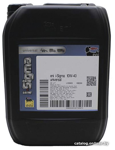 Моторное масло Eni i-Sigma universal 10W-40 20л