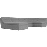 П-образный диван Лига диванов Холидей 101860 (серый)