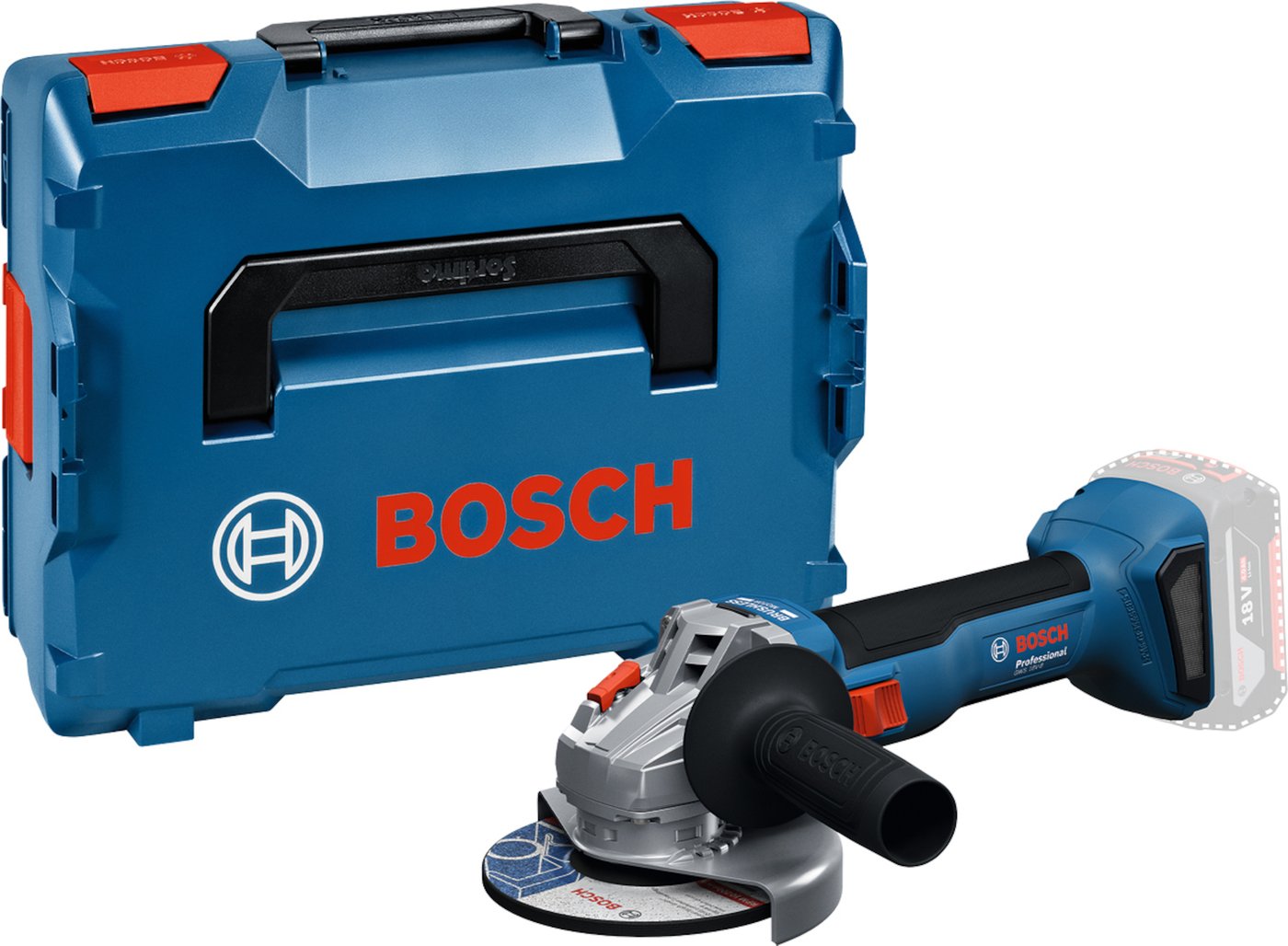 

Угловая шлифмашина Bosch GWS 18V-8 Professional 06019N9001 (без АКБ, кейс)