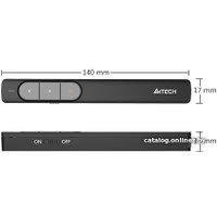 Пульт ДУ A4Tech Wireless Laser Pen LP15 (серый)