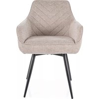 Стул с подлокотниками Signal Servio Brego 31 (светло-бежевый/черный)