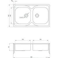 Кухонная мойка Deante Soul ZYU 3203 (оформление)