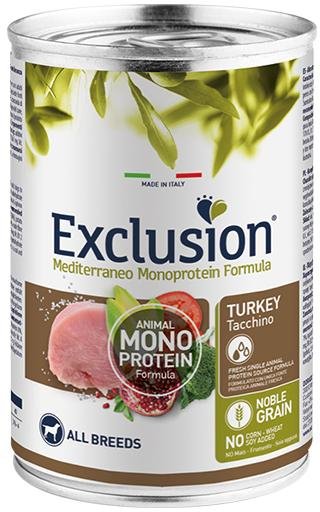 

Консервированный корм для собак Exclusion Monoprotein Formula Turkey для взрослых пород с индейкой NGAUA40 (400 г)
