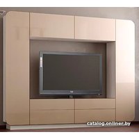 Стенка Олмеко Лаванда-2 П00169267 (ясень шимо светлый/кофе с молоком)