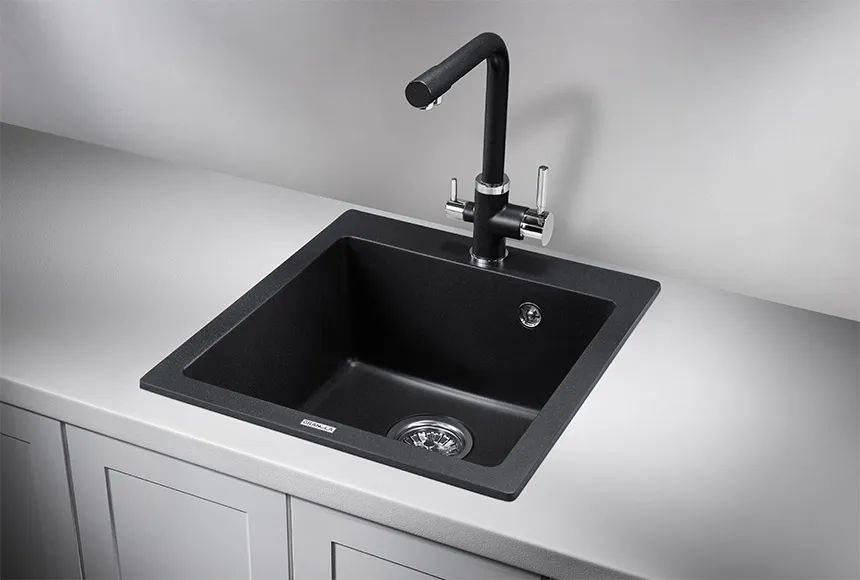

Кухонная мойка Granula Quarz 4651 (черный)