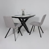 Стул Мамадома Rommy (b22 Grey Lux/черный)